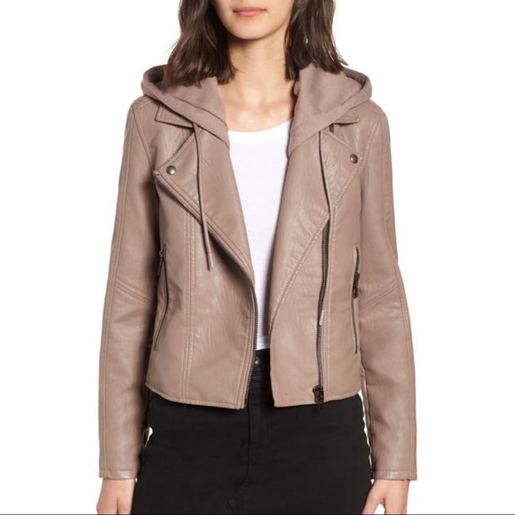 Blank NYC Jackets & Blazers - Blank NYC Meant To Be Moto Jacket w/ Removable Hood